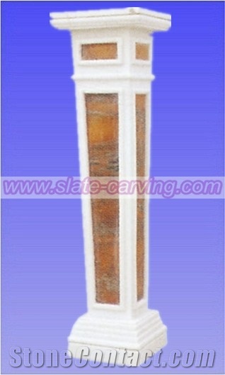 Brown Marble Columns,Marble Carving