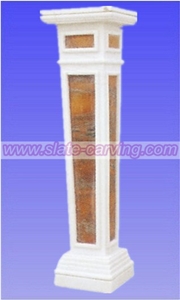 Brown Marble Columns,Marble Carving