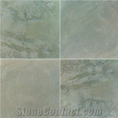 Slate Flooring Tiles, China Green Slate