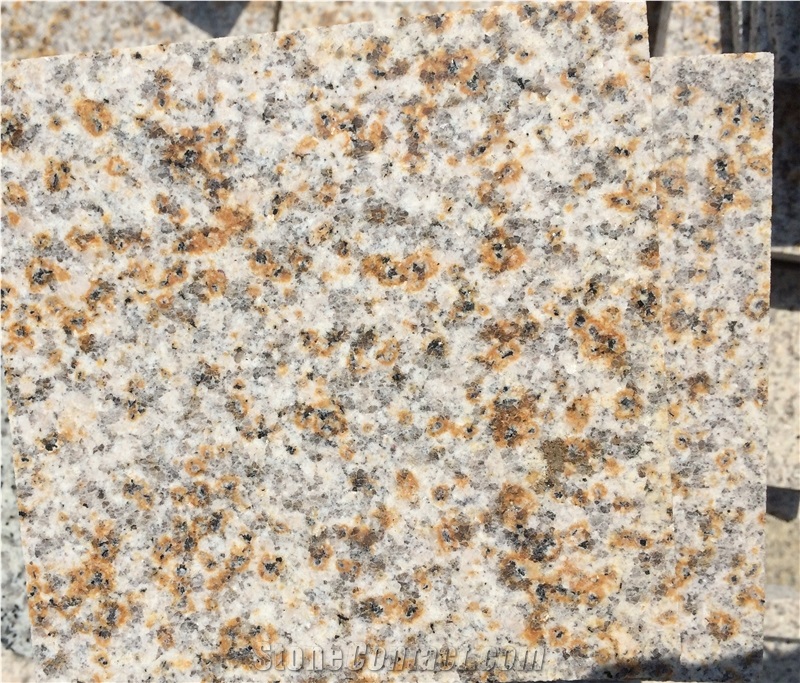 Rust Stone Wenshang Granite Tile Polished China Yellow Granite Tile & Slab