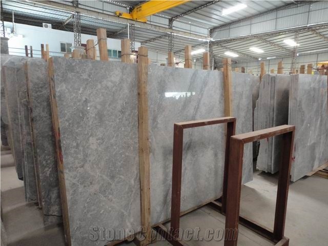 Chinese Silver Marble Slabs, Silver Marble Polished Slabs