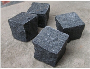 China Cheap G654 Black Granite Cube Paving Stone, Cube Stone, Cobble Stone