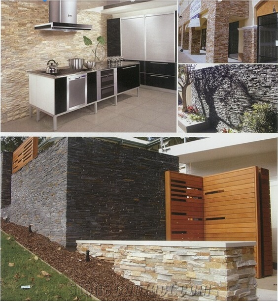 China Cheap Price Rusty Exterior Slate Cultured Stone