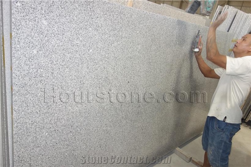 China G603 Grey Granite Tiles & Slabs, Old Color G603 Old Quarry G603 Big Slab