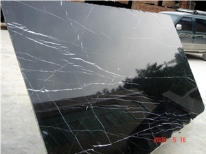 Cheap Popular Black Marble China Nero Marquina Marble Slabs & Tiles Sales Promotion