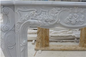 China High Quality Natural Marble Fireplace