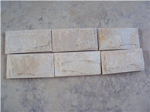 China Natural Beige Quartzite Tiles Chiseled/Split Quartzite Tile Hot Selling