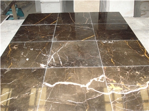 Hot Chinese Dark Brown Marble Tiles & Slabs, High Quality and Competitive Price