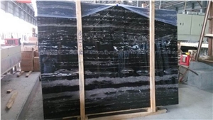 Hot Selling Chinese Portoro Silver Marble Slabs Marble Tiles with Best Quality Of the Marble, China Black Marble