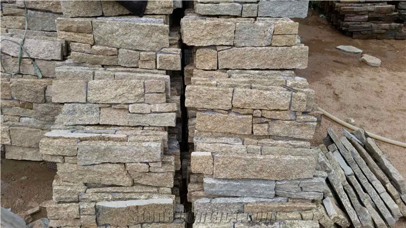 Hottest China Yellow Quartize Wall Cladding -Yellow Quartize Cultured Stone -China Quarry Onwer