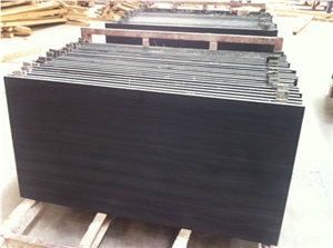 Popular Chinese Black Marble-Black Sandal Wood Marble Slabs, Tiles