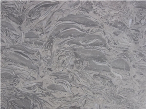 Popular Chinese Grey Marble-Cloud Flower Tiles, Slabs with High Quality and Competitive Price