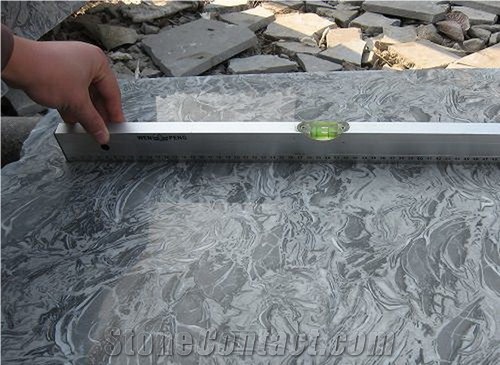 Popular Chinese Grey Marble-Cloud Flower Tiles, Slabs with High Quality and Competitive Price
