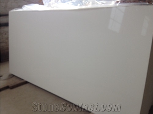Popular Chinese Pure White Quartz Slab with High Quality and Competitive Price