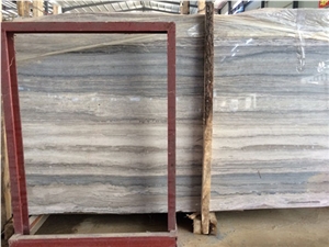 Poular Chinese Marble Slabs Blue Wood Grains Slabs