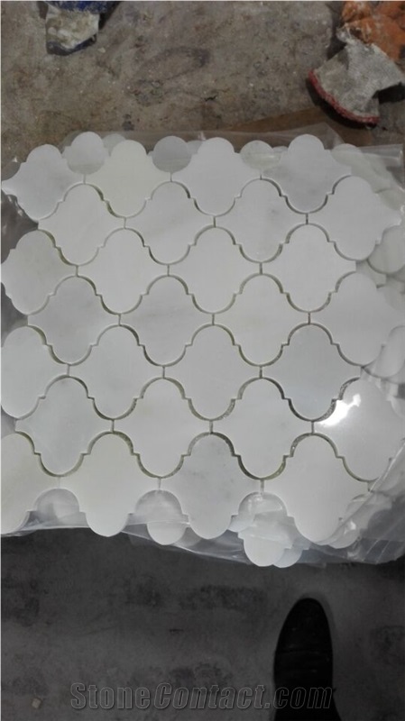 White Carrara Marble Latern Mosaic