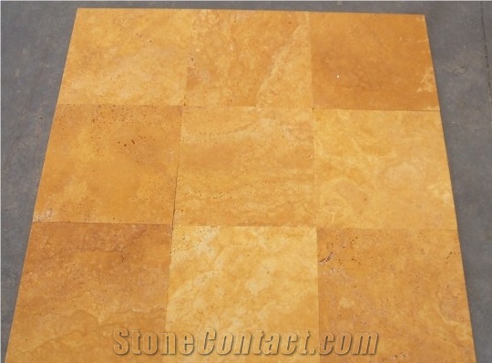 Sivas Yellow Travertine Tiles