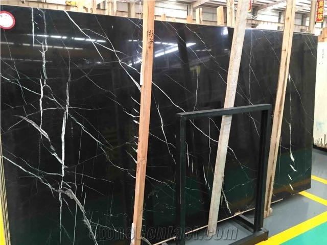 St Laurent Slab Chinese Marble Cheap Marble Slab Black Marble
