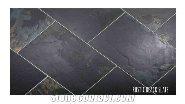 Rustic Black Slate tiles  slabs,  floor tiles, flooring, wall covering tiles 