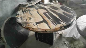 Petrified Wood Round Table