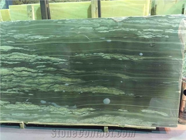 Green Water Onyx Slabs & Tiles, Brazil Green Onyx