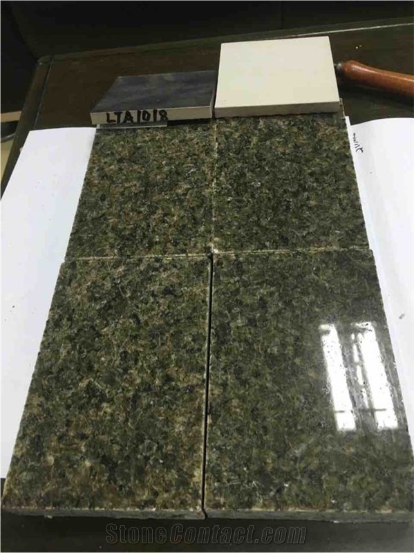 China Green, Desert Green, Yanshan Green Granite Slabs & Tiles