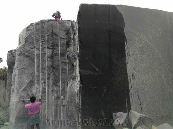 Black Granite Raw Blocks
