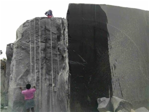 Black Granite Raw Block