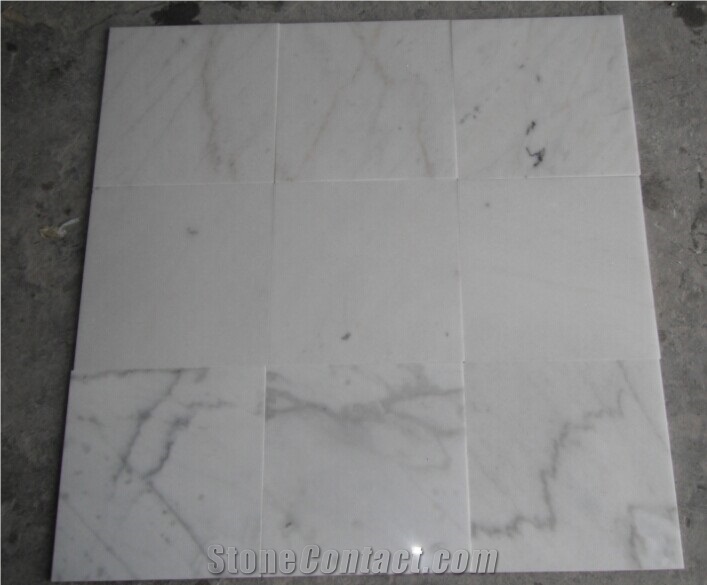 Guangxi White Marble Slab,China White Marble Tile