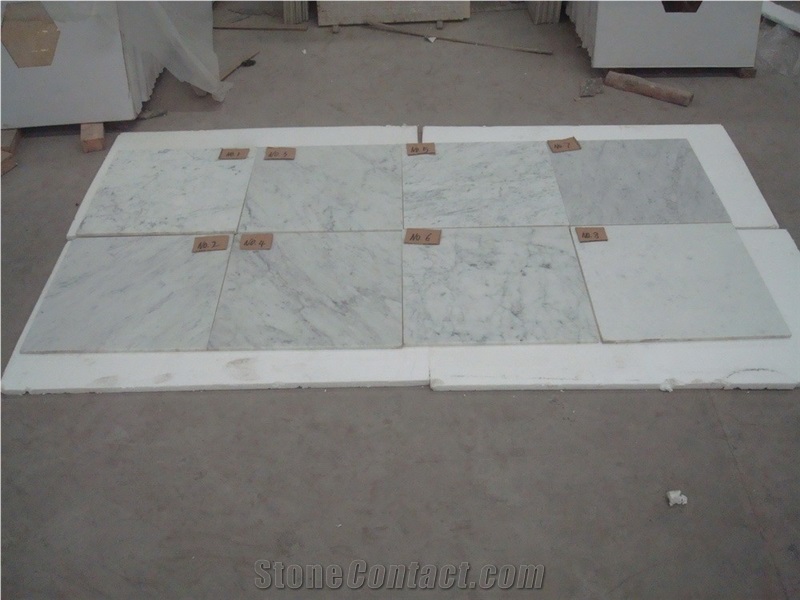 Italy Bianco Carrara White Marble Slab and Tile