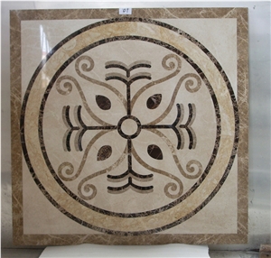 Marble Waterjet Medallion Tile,Stone Pattern Tile