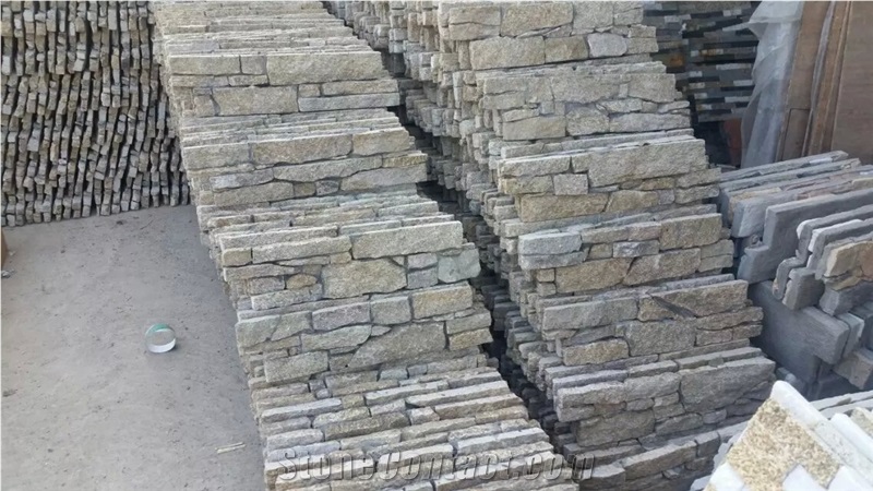China Beige/ Grey Stacked Stone Panel, Winggreen