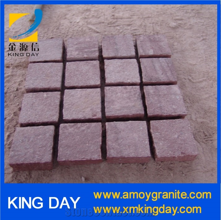 Red Porphyry Cube,Red Porphyry Cobble Stone