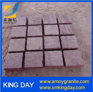 Red Porphyry Cube,Red Porphyry Cobble Stone