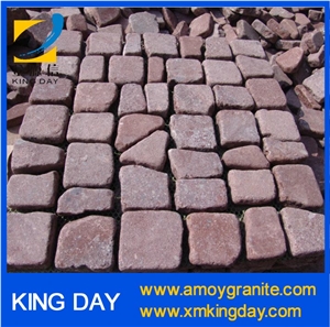 Red Porphyry Paving Stone,Red Porphyry Cube Stone