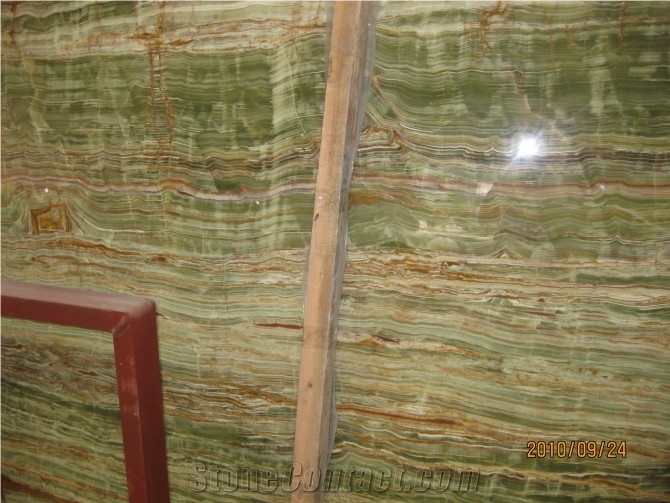 Bamboo Onyx Slab, Iran Green Onyx Slab,Walling