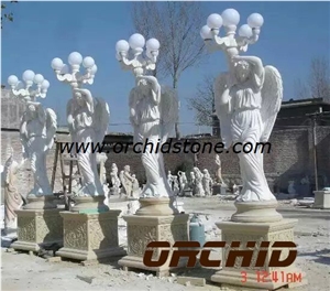 China White Marble Hand-Sculpted Western Sculpture
