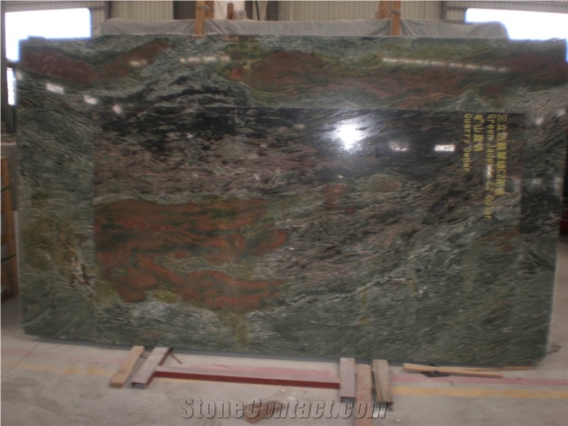 Green Jadeite Granite,Green Stone Slabs,Walling