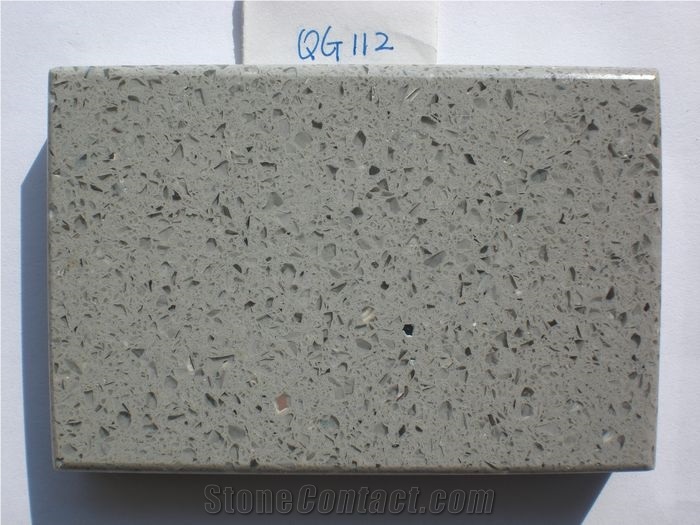 Grey Crystal Quartz Stone Slabs,Caesar Stone