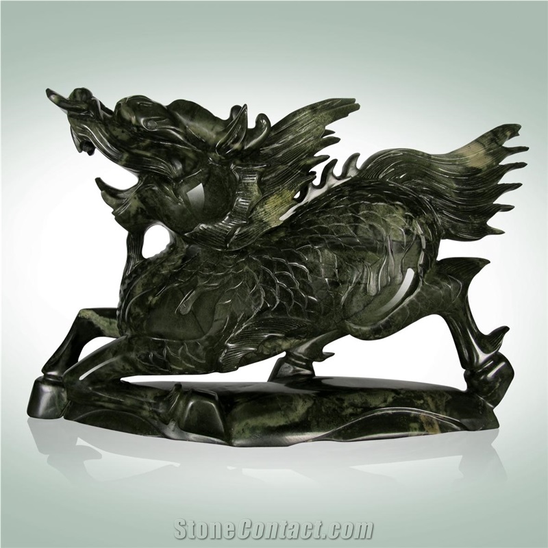 Huaan Jade Stone Dragon Sculptures,Carvings