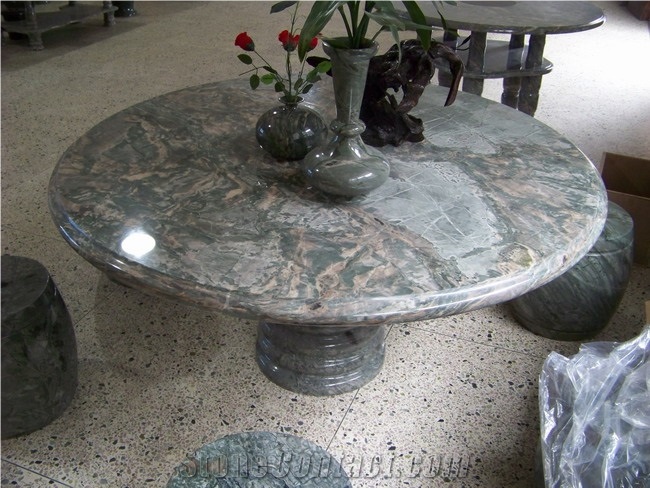 Huaan Jade Stone Garden Table Top,Exterior Furniture