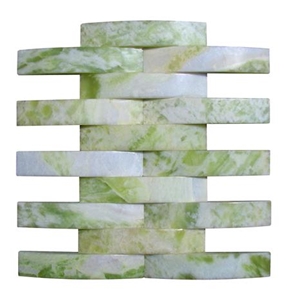 Marble Kitchen Mosaic,Green Jade Mosaic Tiles