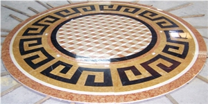 Round Waterjet Medallions Flooring Tiles