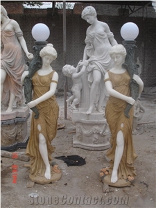White Marble Western Garden Religious Sculptures