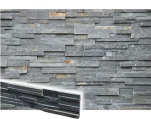 Gray Slate Wall Cladding Stacked Stone Ledge Stone
