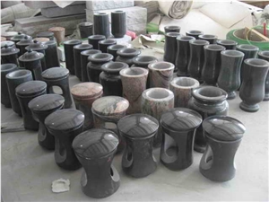 Monumental Vases Granite Glower Holders