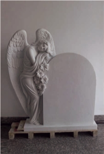 White Marble Angel Monuments,Tombstone