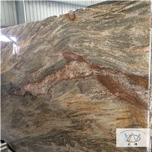 Desert Storm Granite Slabs, Brazil Yellow Granite