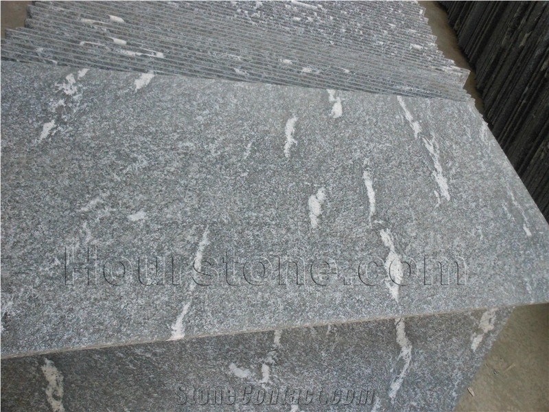 Flamed China Snow Grey Granite Slabs,Flooring