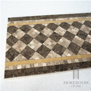 Marble Turkey Artistic Border Mosaic Tile Floor
